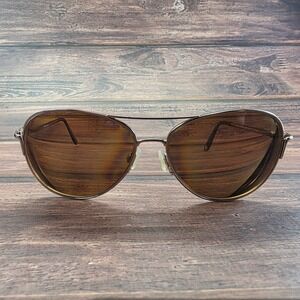 Anne Klein AK7070 Rose Gold Aviator Sunglasses Brown  59-15-140 FRAMES ONLY